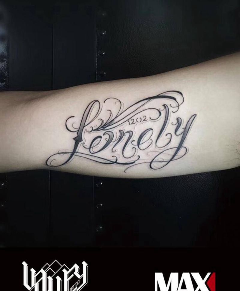 花体字纹身图片_成品手臂欧美清新图腾静物字符原创纹身图案