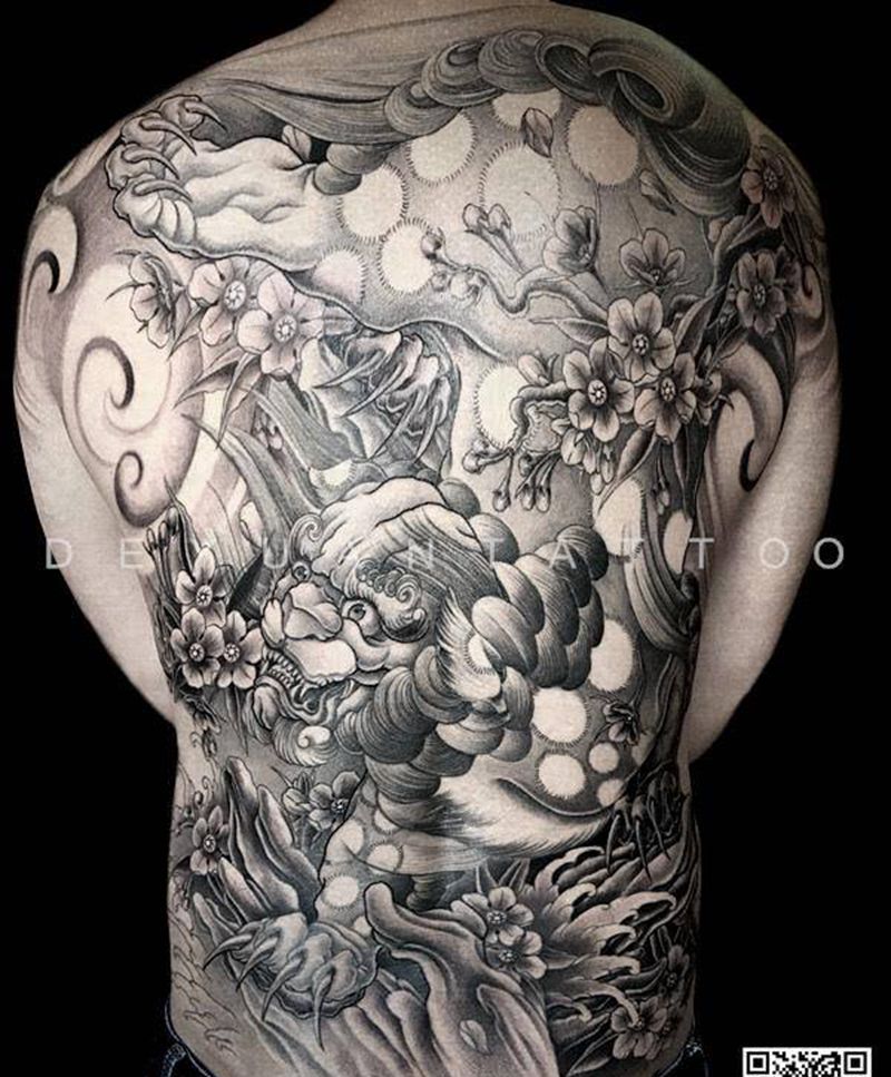 满背 作品纹身图片_