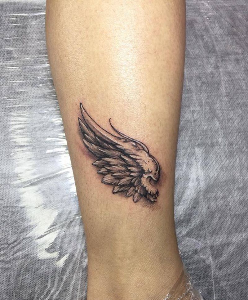 翅膀纹身图片_