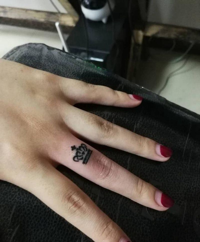 小皇冠纹身图片_