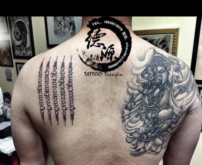 五条经纹身图片_成品纹身图案