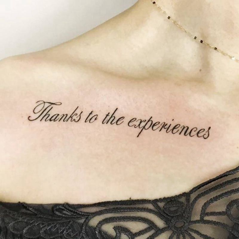 字体纹身图片_臀部花体字几何纹身图案