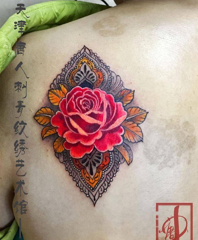 玫瑰纹身图片_