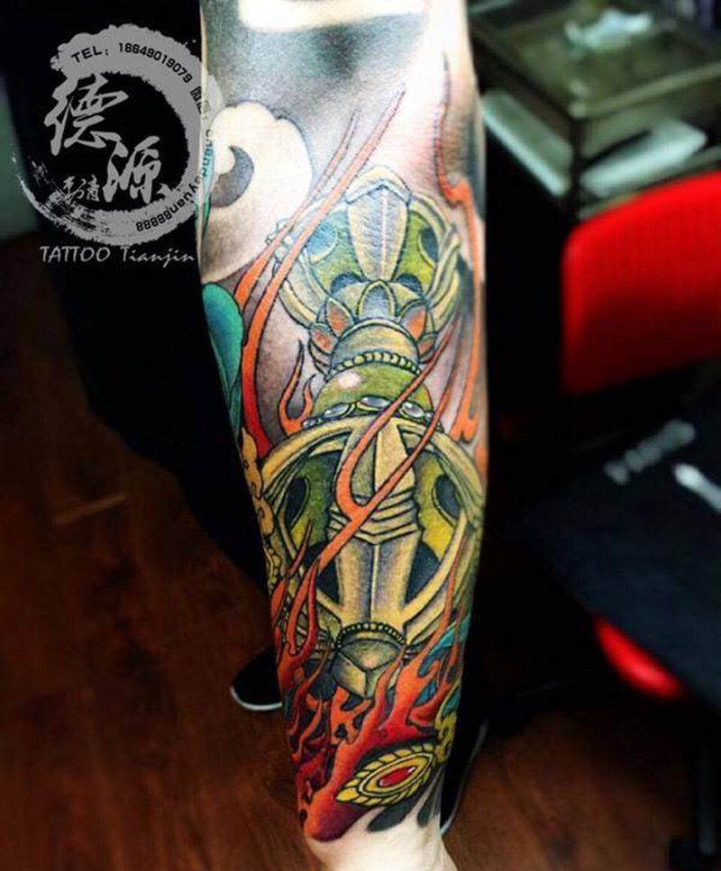 降魔杵纹身图片_