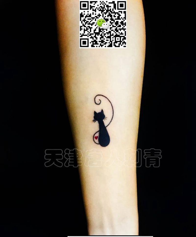 猫咪纹身图片_