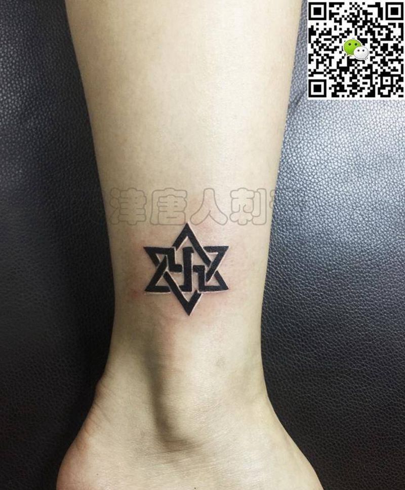 无限徽章纹身图片_