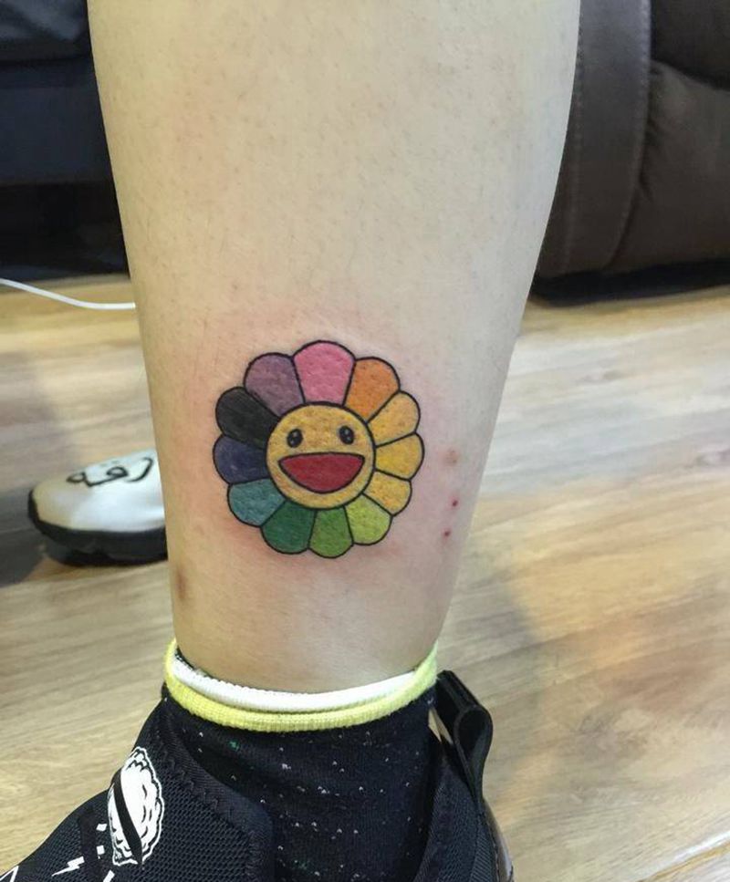 太阳花纹身图片_