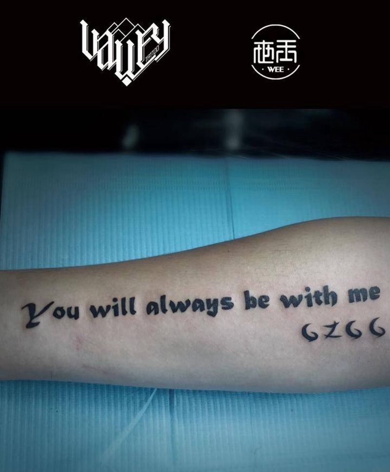 英文字母纹身图片_成品手臂欧美清新字符纹身图案