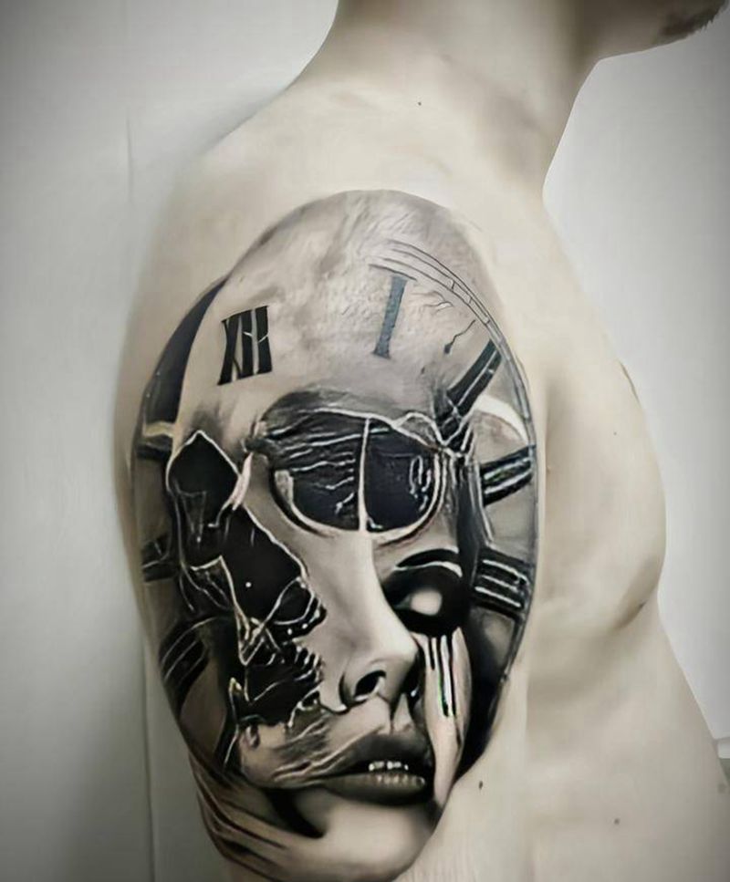 欧美写实纹身图片_手臂欧美写实纹身图案