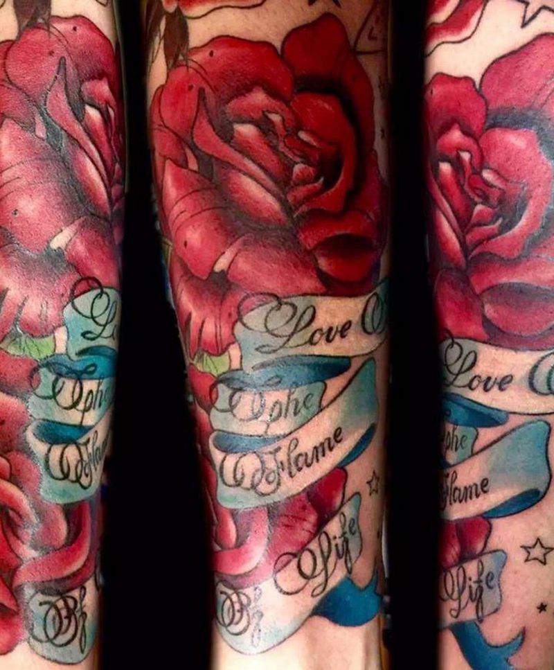 玫瑰纹身图片_