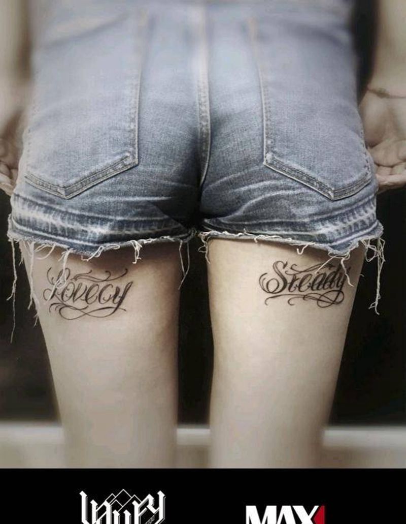 花体字纹身图片_手臂腿部传统习俗清新几何字符静物成品手稿纹身图案