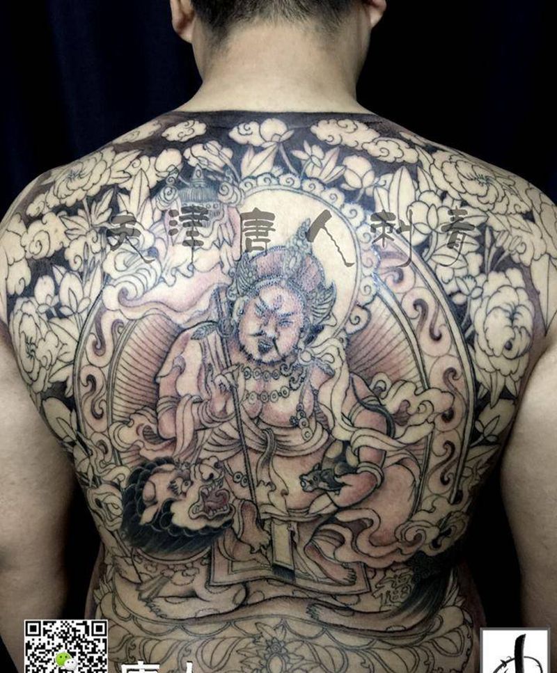 重彩财宝天王未完待续纹身图片_