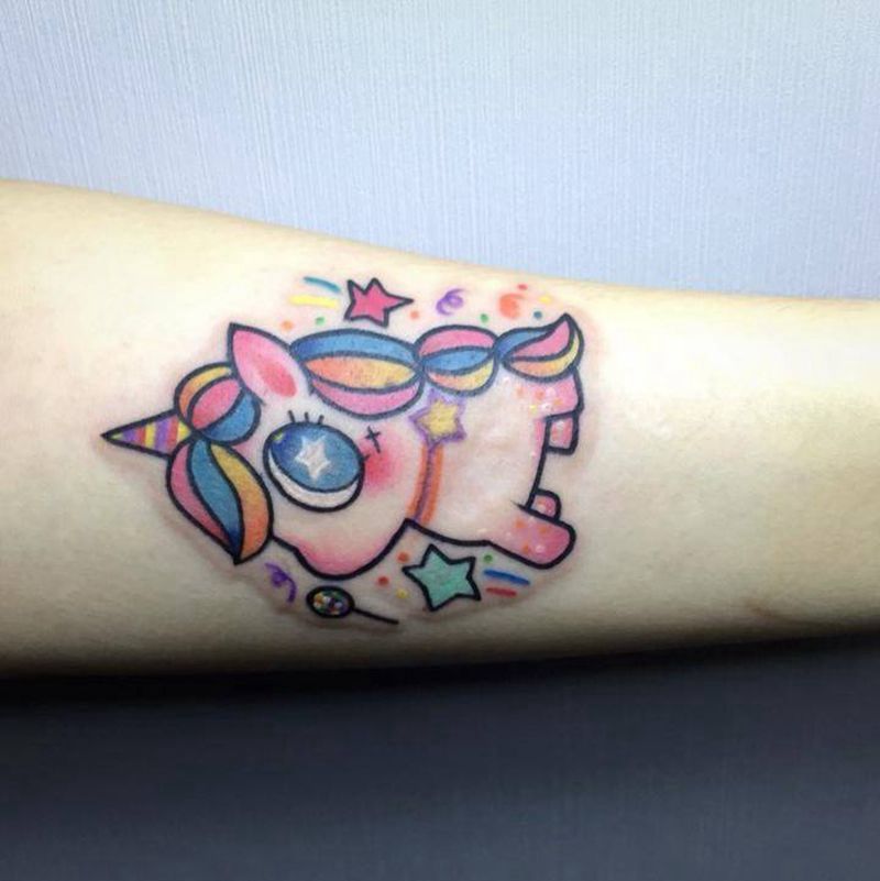 NEW SCHOOL 独角兽纹身图片_