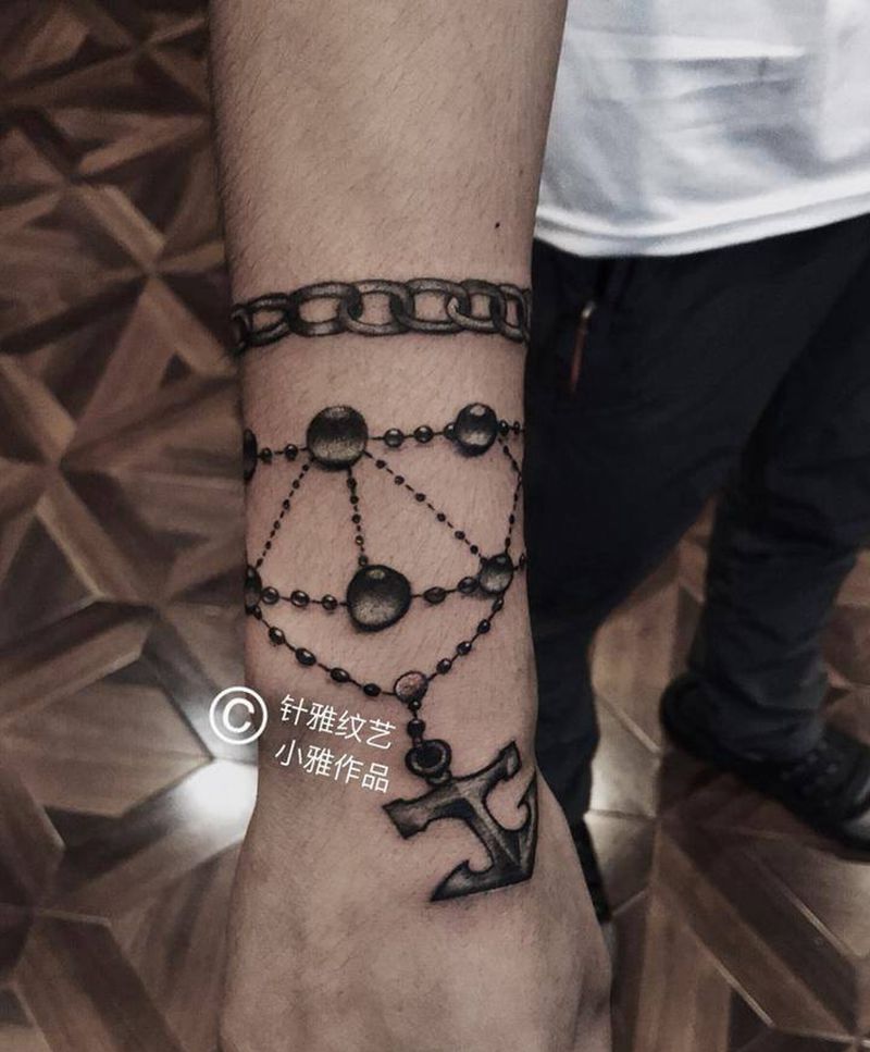 手链纹身图片_