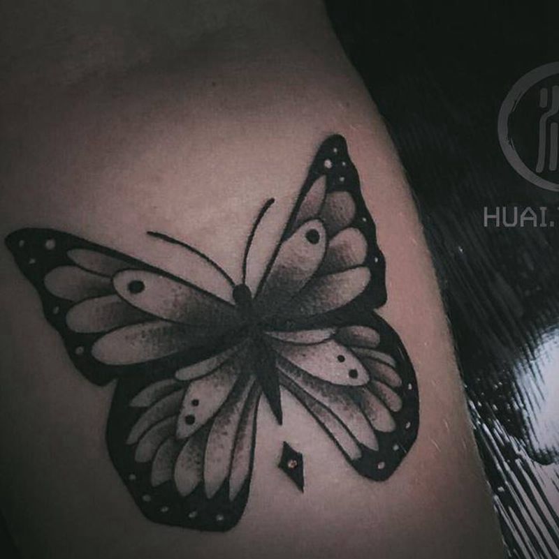 蝴蝶纹身图片_