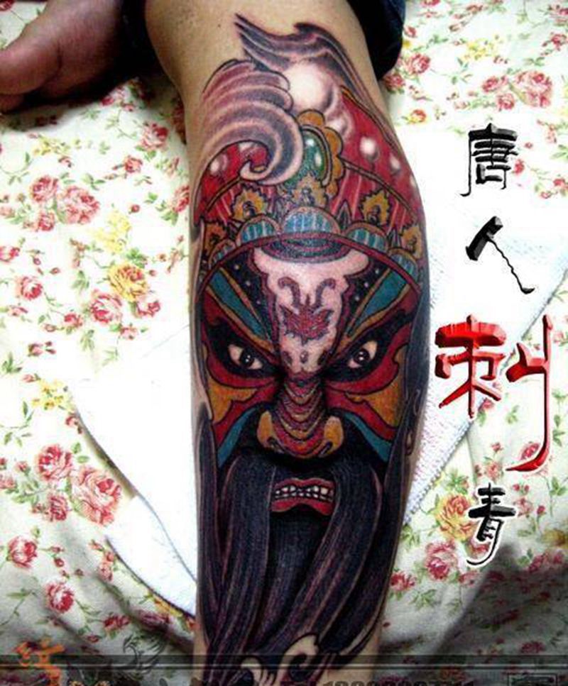 脸谱纹身图片_