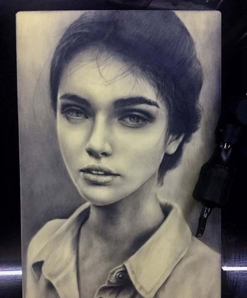 练习皮一枚纹身图片_