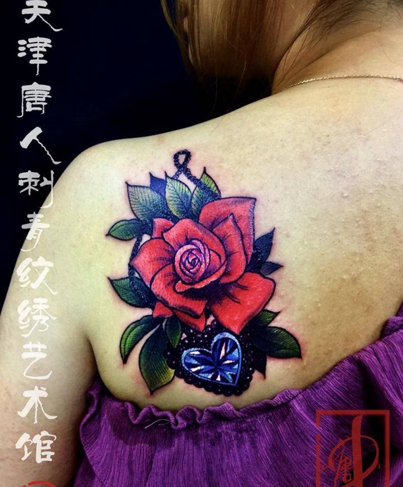 遮盖完工纹身图片_