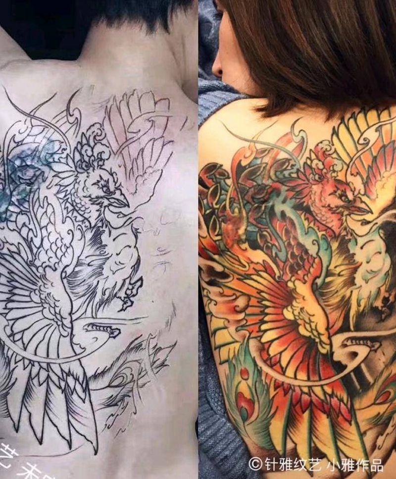 今日小作 覆盖失败纹身完成纹身图片_
