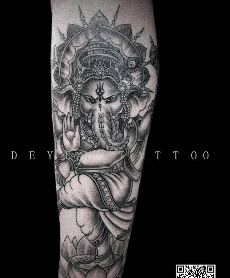 象神 格涅纱纹身图片_