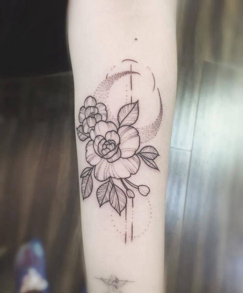 点刺花纹身图片_手臂点刺几何纹身图案