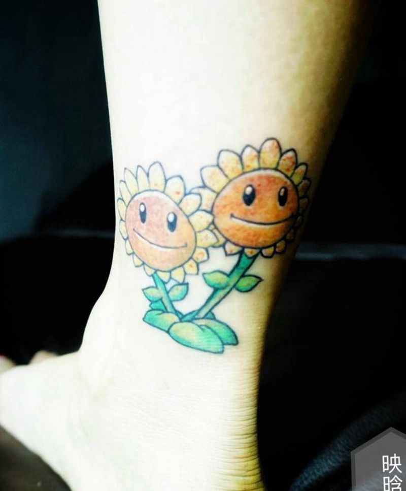 向日葵纹身图片_