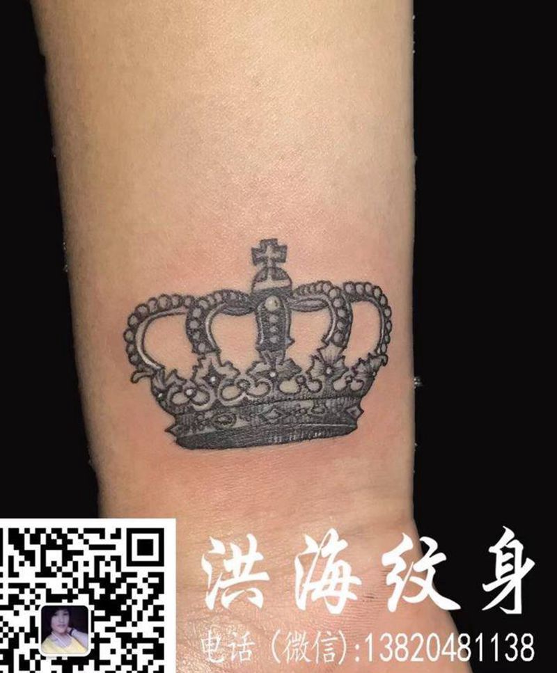 皇冠小范作品纹身图片_成品欧美静物纹身图案
