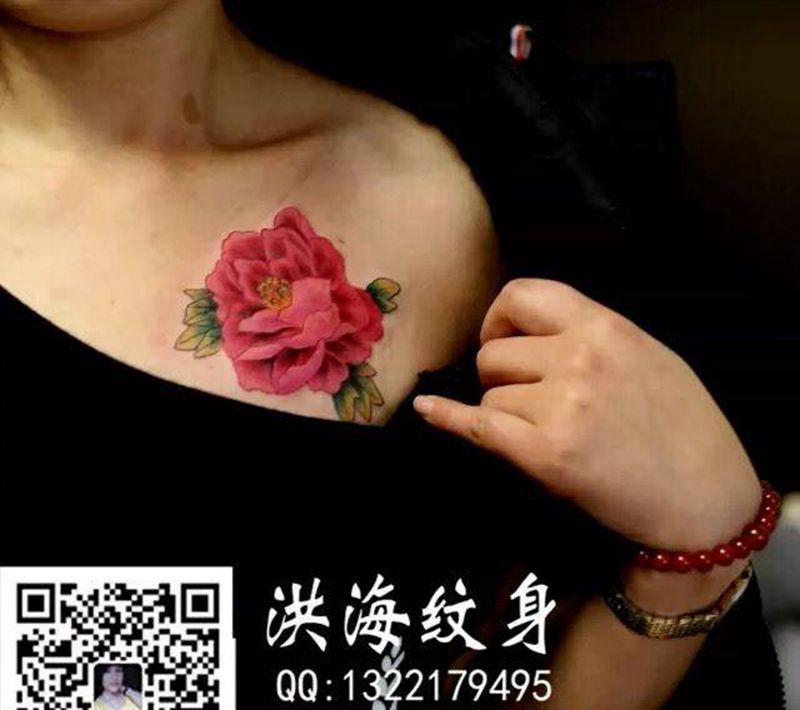 牡丹花纹身图片_