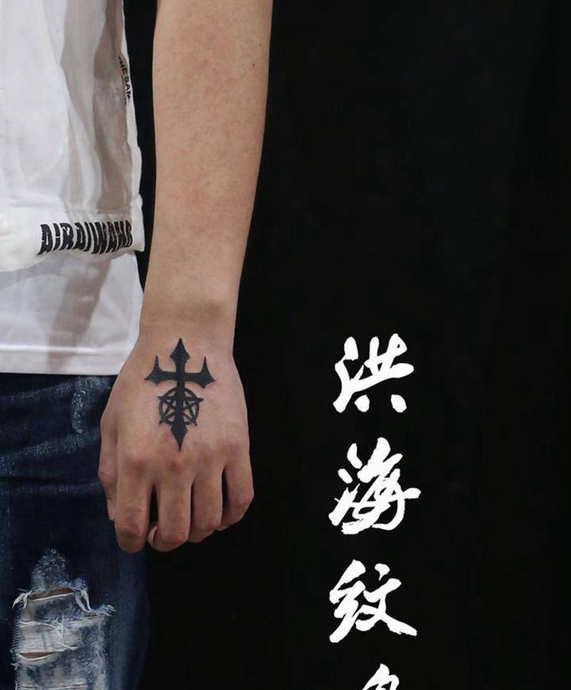 十字架纹身图片_