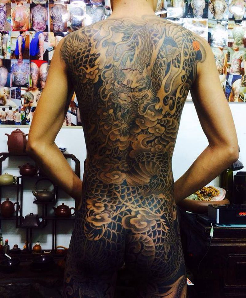 龙纹身图片_