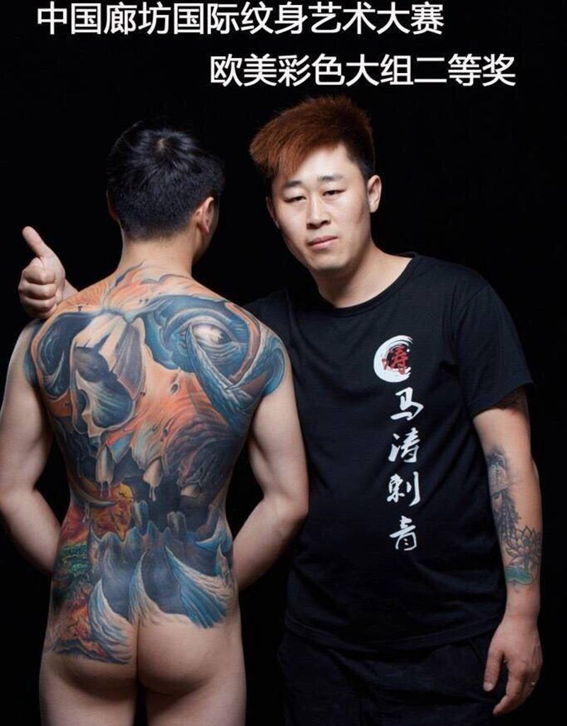 廊坊国际纹身大赛亚军作品纹身图片_