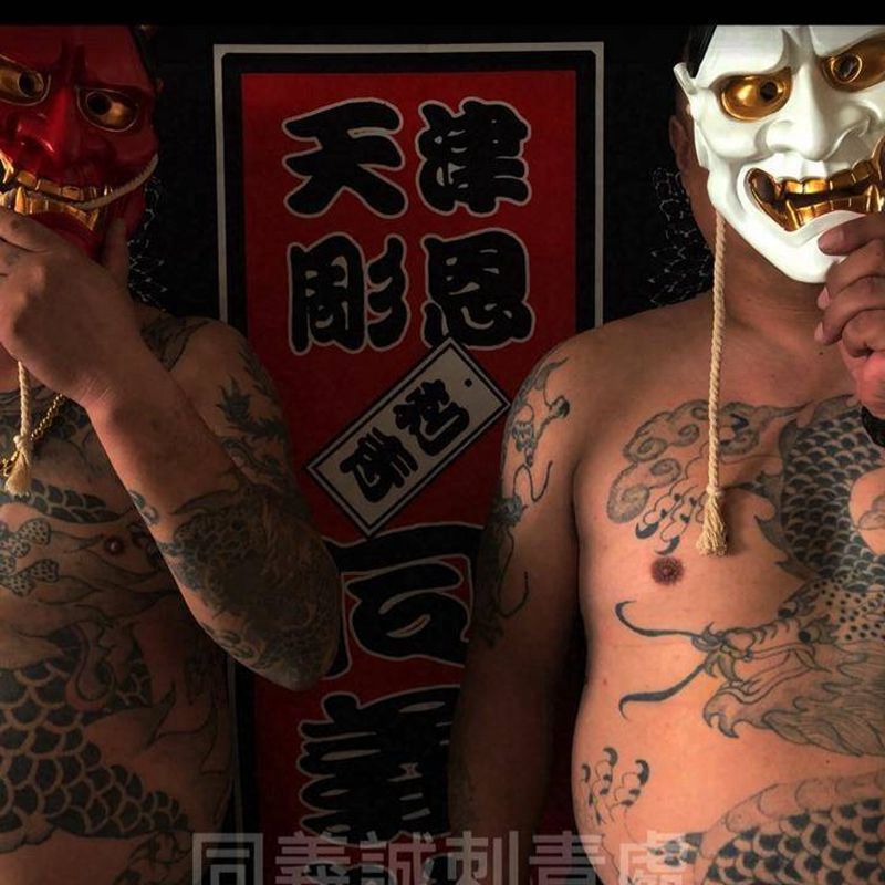 老天津活纹身图片_