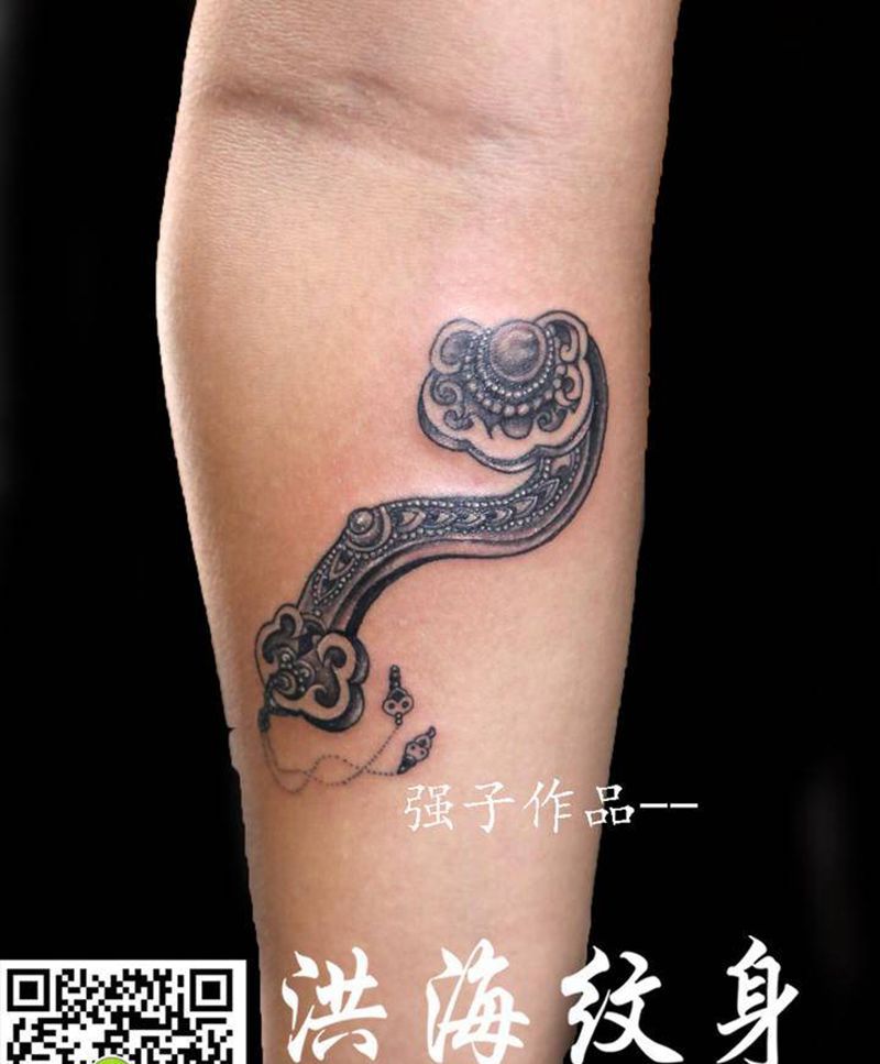 如意纹身图片_新传统老传统纹身图案