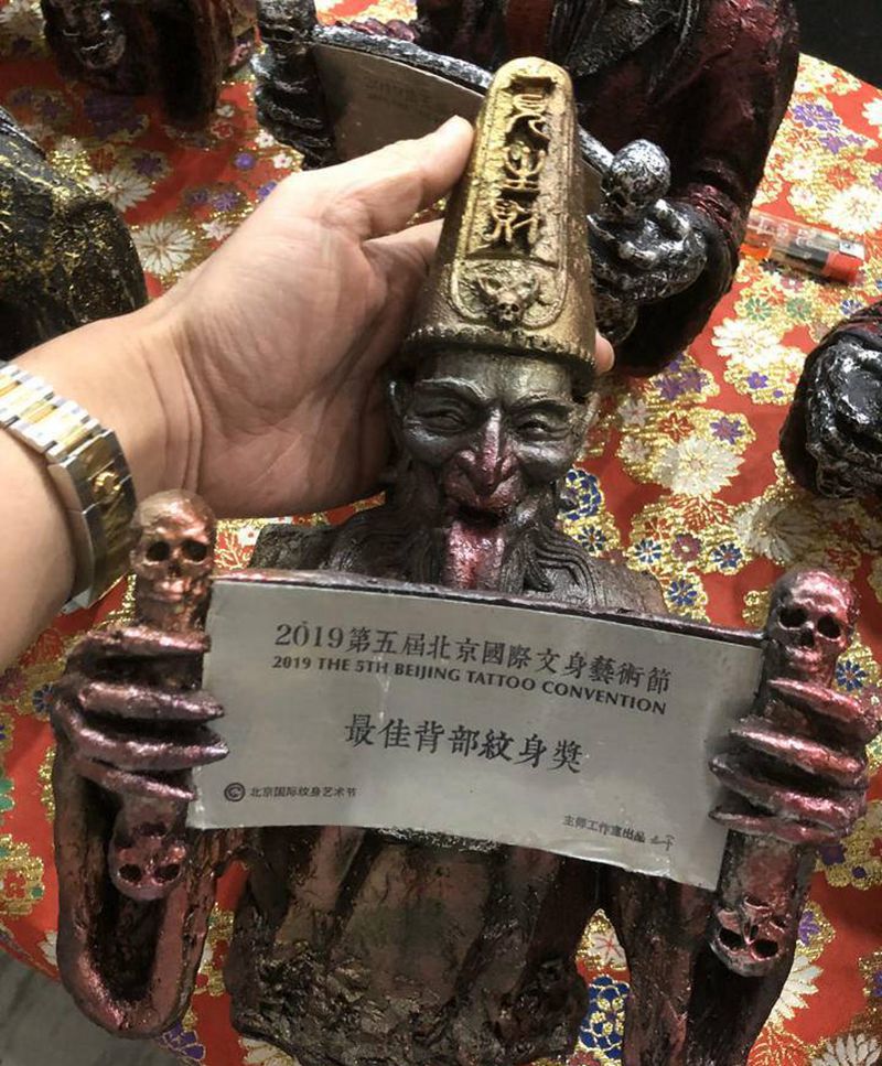 北京展會，纹身图片_背部老传统新传统纹身图案