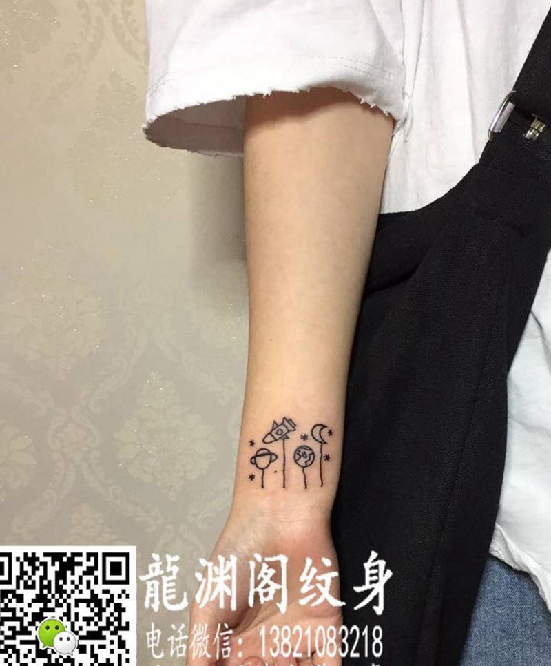 店内作品纹身图片_手臂肩部纹身图案