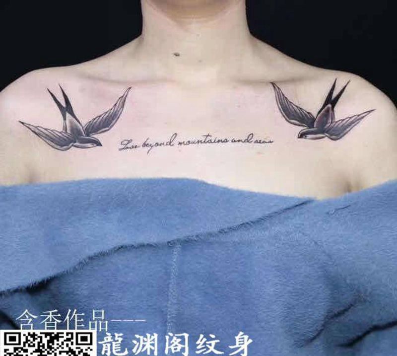 作品纹身图片_手臂胸部纹身图案