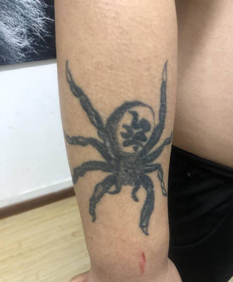 花臂遮盖纹身图片_手臂纹身图案