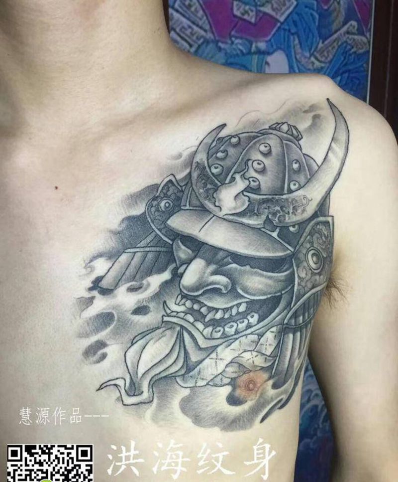 武士纹身图片_手臂纹身图案