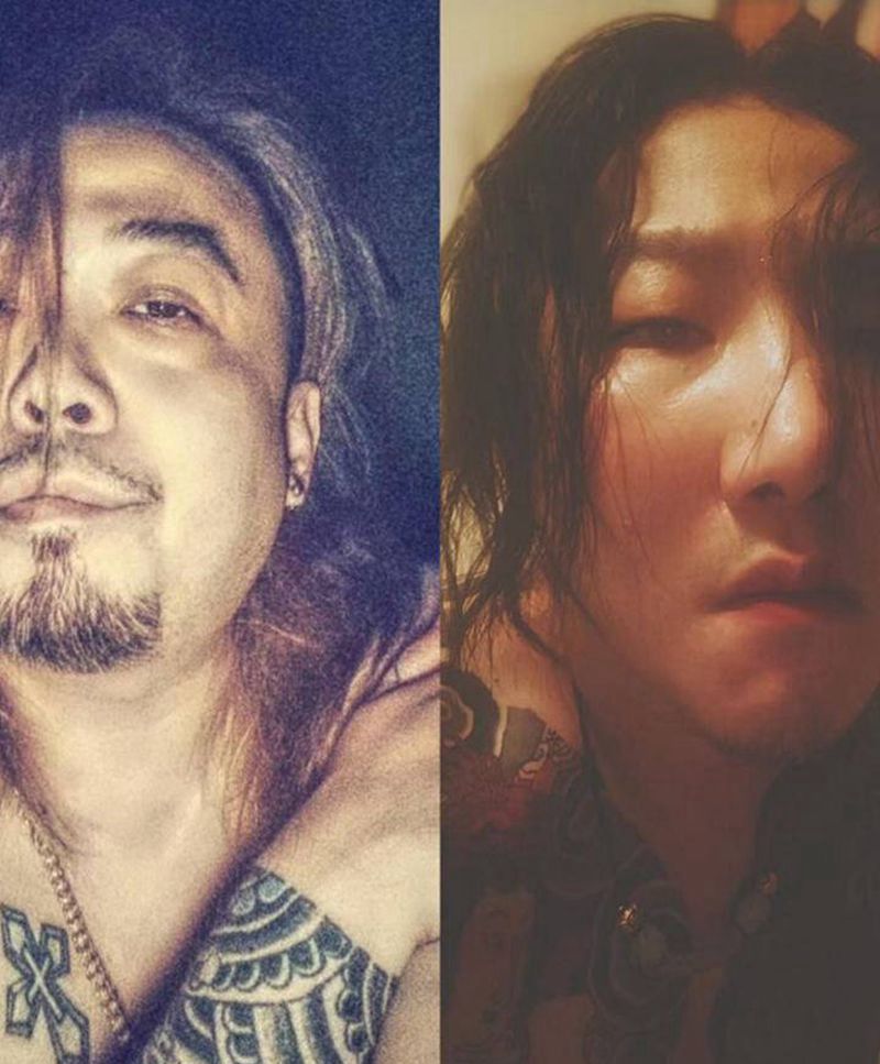 范兒纹身图片_胸部老传统纹身图案