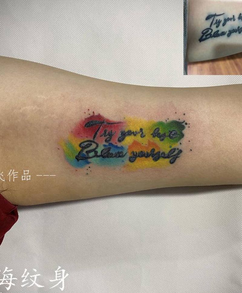 水墨纹身图片_手臂腿部纹身图案