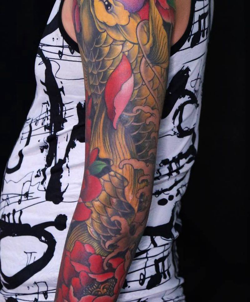 花臂纹身图片_手臂纹身图案