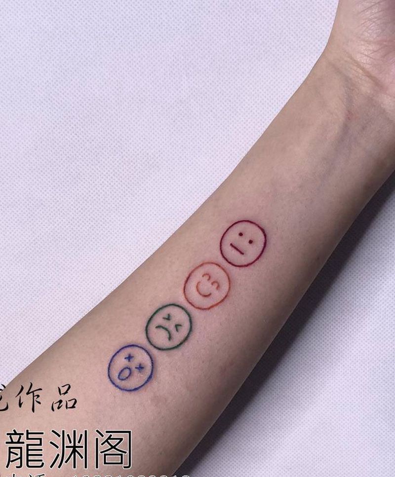 表情纹身图片_手臂纹身图案