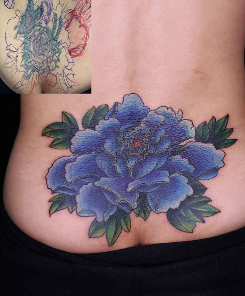 覆盖纹身图片_腰部新传统纹身图案