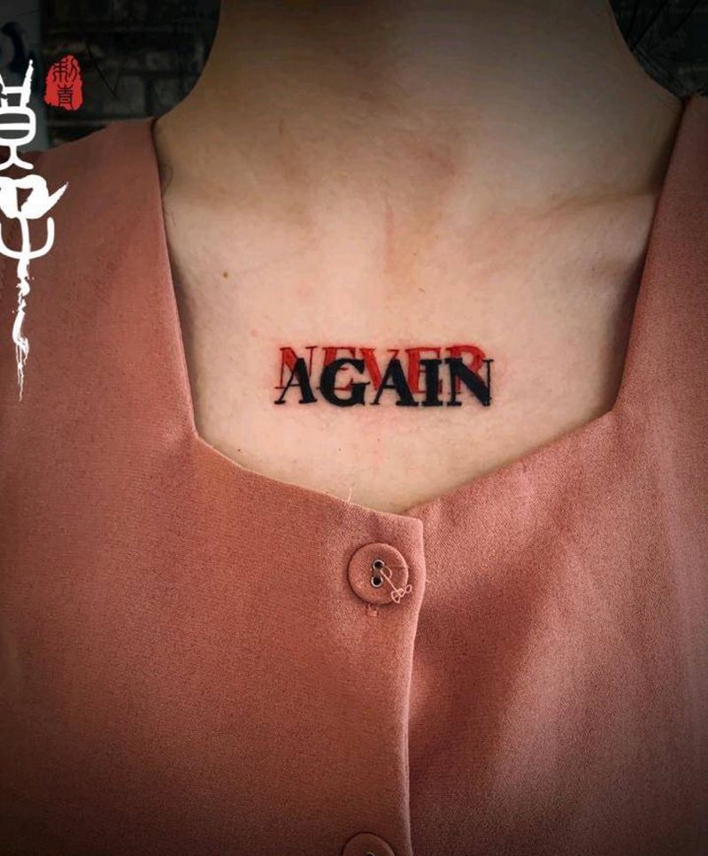 字母纹身图片_手臂胸部纹身图案