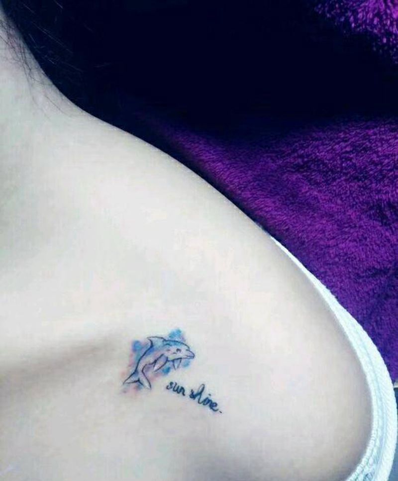 小海豚纹身图片_