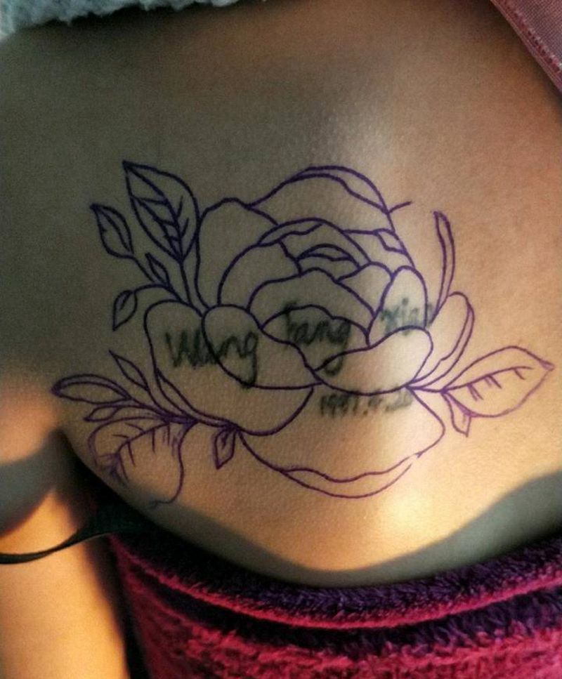 遮盖作品纹身图片_