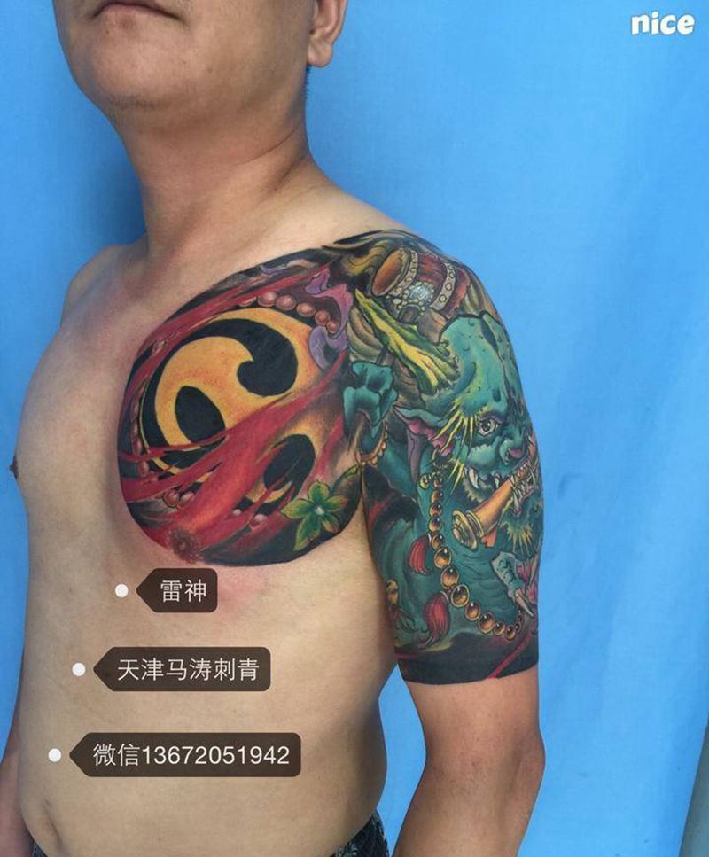 雷神作品纹身图片_