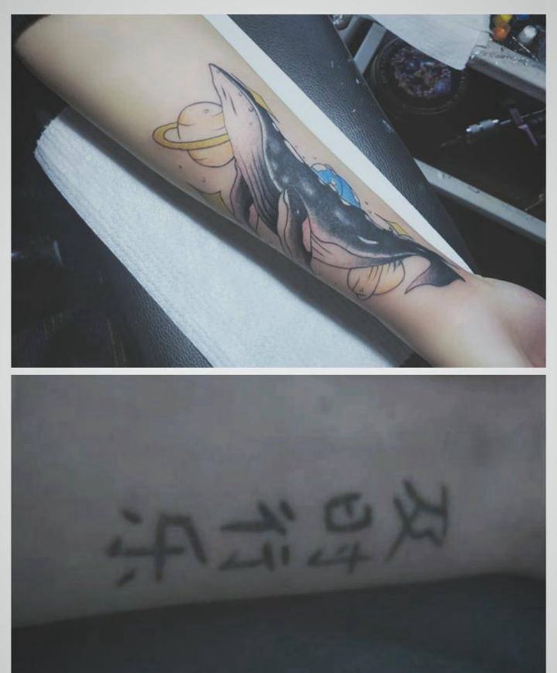 遮盖纹身图片_手臂图腾纹身图案