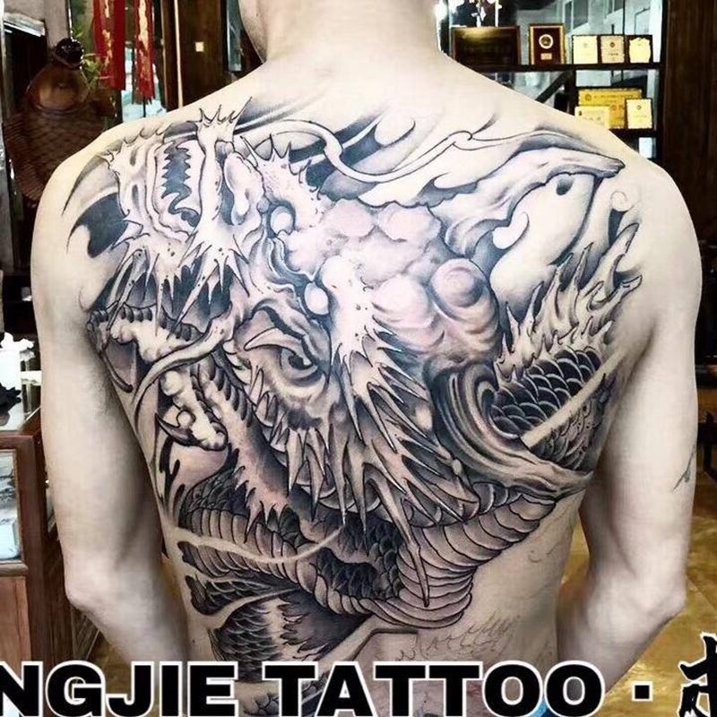 龙游半成品纹身图片_