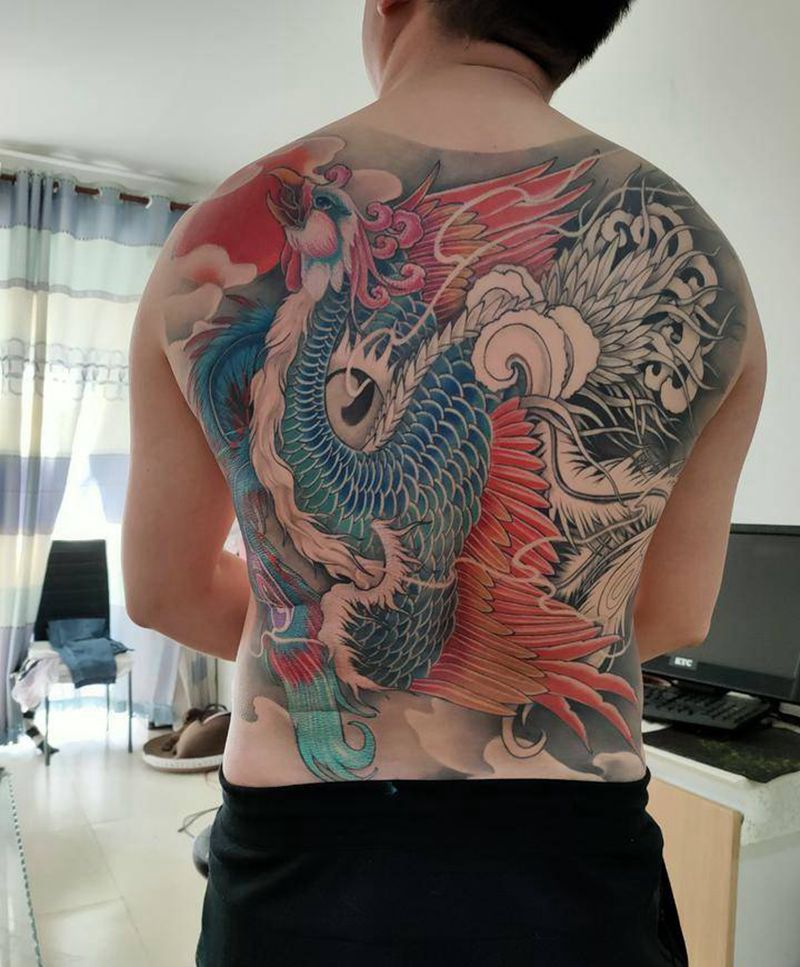 未完待续纹身图片_背部新传统纹身图案